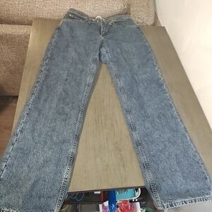 Wrangler ,As Real As , Woman Flannel Lined Jeans  In Size 8x32,mid rise